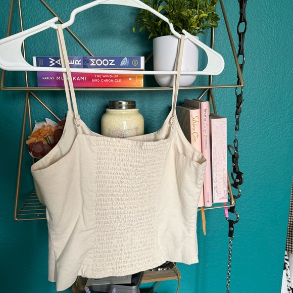 Women’s Cottagecore button up spaghetti strap crop top - Picture 5 of 5